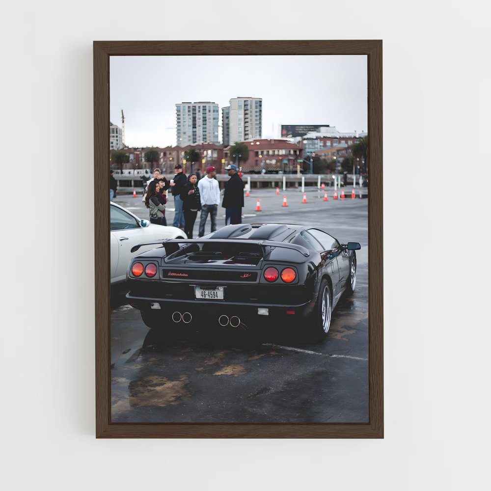 Poster Diablo Noir – affiche Lamborghini (vue 5)